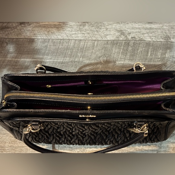 Coach Madison Gathered Twisted Black Satchel - Picture 4 of 9